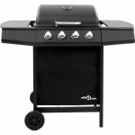 Barbecue � gaz 4 br�leurs ? surface de cuisson 48, 5 x 37, 5 cm ? puissance 8, 0 kw ? hotte avec thermom�tre ...