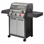 Enders - barbecue monroe pro x3s turbo - 3 brleurs dont 1 turbo zone - 2 tablettes - couvercle avec ...
