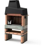 Movelar - barbecue préfabriqué à bois et charbon en béton réfractaire modèle california plus xl (gris, ... Movelar - barbecue préfabriqué à bois et charbon en béton réfractaire modèle california plus xl (gris, ...