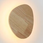 Barcelona led - applique murale en bois 'eclipse 3' 12w - lumi�re chaude - blanc chaud