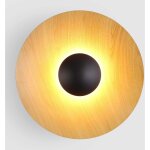 Barcelona led - applique murale led design 'larson' - 18w - noir bois