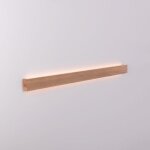 Barcelona led ? applique murale lin�aire en bois ? 26w ? 100cm ? blanc chaud ? �clairage diffuse avec ...