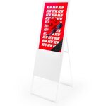 Barcelona led - cran publicitaire pliable lcd full hd 32' - android - int�rieur - blanc