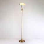 Barcelona led - lampadaire vintage 'banquero' - e27 - blanc