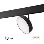Barcelona led - luminaire magn�tique circulaire � led 48v - �14, 2cm - 18w - - blanc neutre