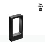 Barcelona led ? potelet d'ext�rieur led 7w ip65 ? aluminium moul� ? lumi�re chaude 3000k ? r�sistant ...