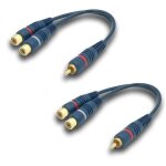 Bardusch - c�ble rca r�partiteur audio adaptateur c�ble y cinch, 15cm c�ble rca vers jack 1 m�le � 2 ...
