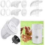 Bardusch - mangeoire poules plastique mangeoire poules automatique, 4 ports diy mangeoire � poulet kit ...