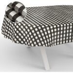 Bardusch - nappe en toile cir�e, lavable, pour table de jardin, ext�rieur, int�rieur, ovale, bord coup�, ...