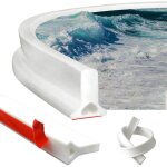 Barrage deau seuil de silicone, barri�re de douche pliable, bande de retenue deau pour seuil de porte ...