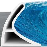 Barrage de seuil de douche, 39 pouces de long, barrire d'eau autocollante, sparation sche et humide, ...