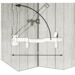 Barre anti panique 450mm avec blocage automatique ? syst�me de s�curit� renforc� ? pour espaces confin�s ...