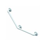 Akw - barre d'appui pvc renforc coude 135 - blanc