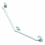 Barre d'appui de relevement coudee max 90 kg 135 canelee blanc 450x450 450x450