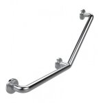 Barre coud�e 135� inox bross� de diam�tre 32mm - 400 x 400 mm