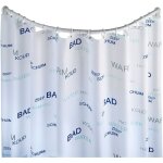 Tringle de douche wenko blanche aluminium 80 cm ronde barre de douche angle anti - rouille incl. matriel ...