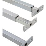 Barres de fentre rglables de scurit 3 pcs 710 - 1200 mm