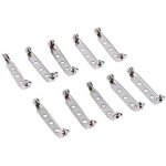 Barres fermoir de s�curit�, 50 pi�ces �pingle de badge �pingle � nourrice fermoir de broche avec 3 trous ...