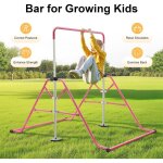 Barre de gymnastique pliable - charge maximale : 80 kg - barre horizontale - 115 � 155 cm - hauteur r�glable ...