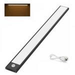 Barre lumineuse led pour placard de cuisine, 3 000 k, 220 v, noire