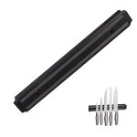 Barre magnétique, rangement outils, à aimant, couteaux & ustensiles, plastique, 33 cm de largeur, noir ... Barre magnétique, rangement outils, à aimant, couteaux & ustensiles, plastique, 33 cm de largeur, noir ...