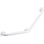 Barre de maintien coud�e 135� ? inox 304 �poxy blanc ? 450 x 450 mm ? charge maximale 200 kg ? 3 points ...