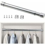 Barre de penderie extensible en acier inoxydable 31cm � 51cm tringle � rideaux t�lescopique ajustable ...