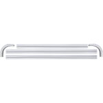 Barre  rideau d'angle era wenko tringle d'angle pour rideau de douche, installation en u ou en l, patins ...