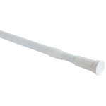 Barre de rideau de douche 22mm 110x200 clipper blanc