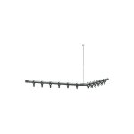 Normbau - barre rideau de douche cavere, 1000x1000mm, anthracite métallique, sans suspension plafond Normbau - barre rideau de douche cavere, 1000x1000mm, anthracite métallique, sans suspension plafond