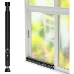 Barre de s�curit� 120 cm, dispositif de verrouillage de fen�tre / porte anti - effraction r�glable, barre ...