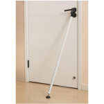 Barre de s�curit� d'entr�e de porte blanche, but�e de porte coulissante, but�e de poign�e de porte, 76 ...