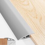 Barre de seuil adhesive, 100x5cm pvc barre de seuil, seuil de porte adhesif pour des hauteurs comprises ...