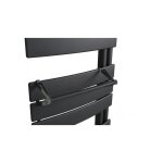 Barre support  embout anthracite pour sche - serviettes lames plates - atlantic 850226