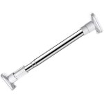 Barre � tension inoxydable de rideaux de douche sans per�age 50 � 80cm tringle t�l�scopique � caoutchouc ...