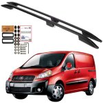 Barres de toit fiat scudo citoren jumpy peugeot expert l2 2006 - 2017 noires