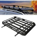 Barres de toit universelles noires pour voiture, panier de chargement et porte - v�los, support en aluminium ...