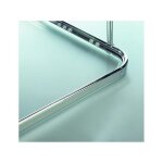Spirella - barre tringle pour rideau de douche d'angle  fixer en alu surprise 80x80cm finition brillante ...