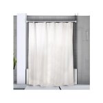 Barre tringle pour rideau de douche ou baignoire extensible sans perage en alu magic 75 - 125cm finition ...