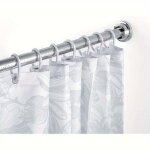 Barre tringle pour rideau de douche ou baignoire extensible sans perage, rsistant aux rayures, 63 - ...