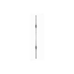 Barreau martel� avec 2 boules - hauteur 1000mm carr� de 14mm - fer forg� - � souder deco fer forge