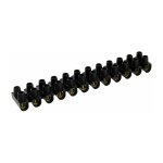 Dhome - barrette de connexion 12 dominos  visser - pour section 16 mm - noir