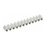 Dhome - barrette de connexion 12 dominos � visser - pour section 4 mm� - blanc