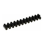 Dhome - barrette de connexion 12 dominos à visser - pour section 4 mm² - noir Dhome - barrette de connexion 12 dominos à visser - pour section 4 mm² - noir