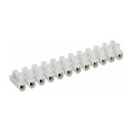 Dhome - barrette de connexion 12 dominos � visser - pour section 6 mm� - blanc