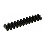 Dhome - barrette de connexion 12 dominos  visser - pour section 6 mm - noir