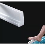 Barrière d'eau en silicone pour seuil de douche de 2 m / 78 pouces, barrière d'eau pour sol de pièce ... Barrière d'eau en silicone pour seuil de douche de 2 m / 78 pouces, barrière d'eau pour sol de pièce ...