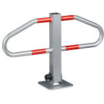 Barrière de parking pratique, rabattable, en métal (acier), h x l x p : 47 x 70 x 18 cm, argenté - relaxdays ... Barrière de parking pratique, rabattable, en métal (acier), h x l x p : 47 x 70 x 18 cm, argenté - relaxdays ...