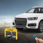 Barri�re de parking, t�l�commande �lectrique, verrouillage de parking avec 2 t�l�commandes, pliable, ...