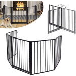 Barrière de sécurité enfant 305cm - stable pliable barrière de protection cheminée , grille de protection ... Barrière de sécurité enfant 305cm - stable pliable barrière de protection cheminée , grille de protection ...